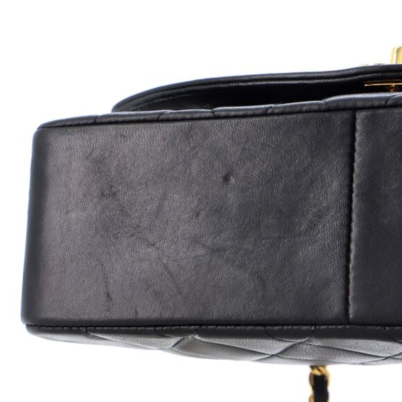 Chanel Vintage Diana Flap Bag Quilted Lambskin Medium Black - Picture 7 of 8